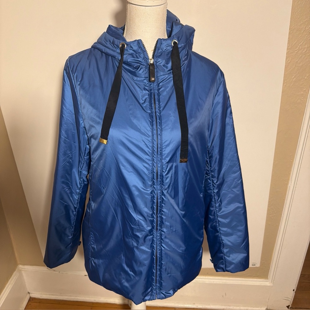 Max Mara The Cube CameLuxeGreen Jacket in Blue IT 42 / US 8